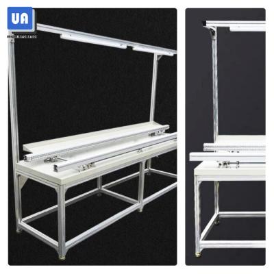 China Aluminium Profile Frame SMT Assembly Line Anti Static 2.4M Dip Conveyor for sale