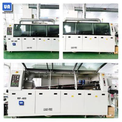 China 3 Zones Lead Free Wave Soldering Machine 2100mm Preheating Zone RF-400A for sale