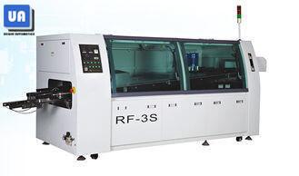 China 300mm PCB Lead Free Wave Soldering Machine 320kg Solder Pot RF-3S for sale