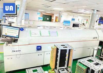 China PC PLC Lead Free Reflow Oven Machine 7 Zones 1500mm/Min Conveyor RF-700I for sale