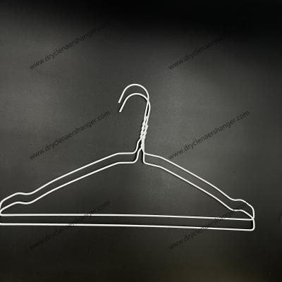 China Diameter 1.9mm Dry Cleaner Wire Hangers  Low Carbon Steel Powder Coating for sale