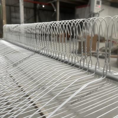 China Disponível 16 polegadas Branco Color Laundry Wire Hanger para serviço de lavanderia à venda