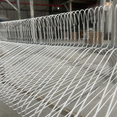 China Notched Shape White Dry Cleaner Hangers for sale