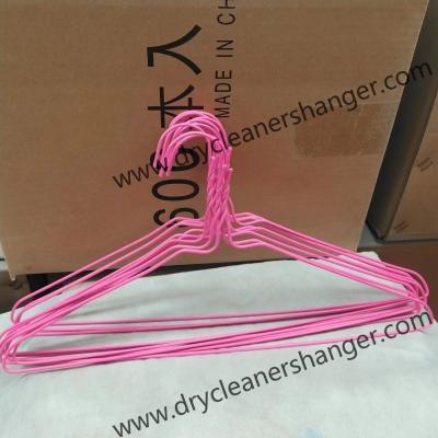 China Colorfull Plastic Coated Coat Hangers for sale