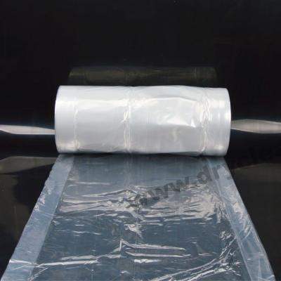 China Clear Storing Clothes In Dry Cleaning Bags LDPE Sustanable Disposable for sale