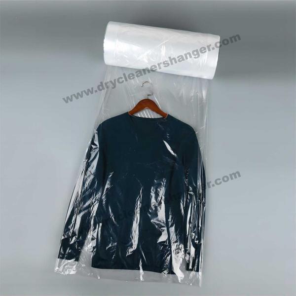 Quality Durable Clear Dry Clean Bags For Washer 20x54 0.75Mil Perforated for sale