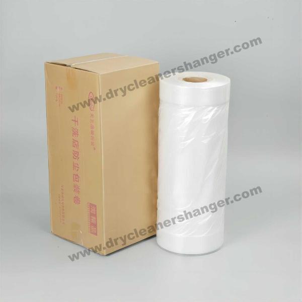 Quality Custom Gauge Transparent Dry Cleaning Garment Covers Clear Film Color for sale
