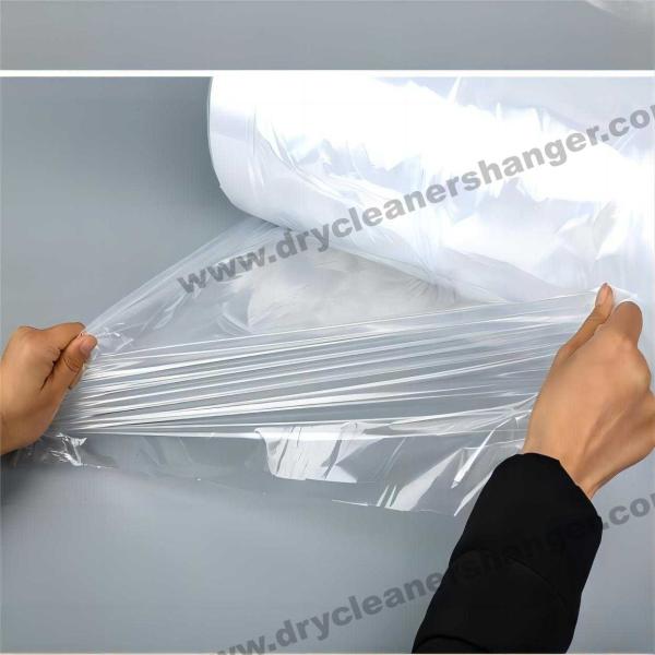 Quality 20x54 Dry Cleaning Poly Bags LDPE Dry Clean Designer Bag for sale