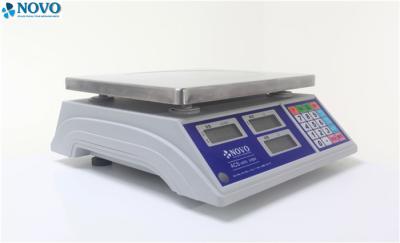China Dual Interval Digital Pricing Scale , Commercial Digital Weighing Scale Green Backlight for sale