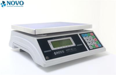China Supermarket Electronic Digital Scale 30kg Rated Load 1g Accuracy Blue Backlight for sale