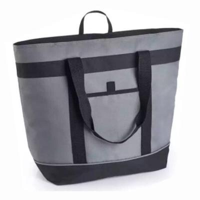 China 600d Melange Polyester Tote Thermal Insulated Cooler Bags For Women à venda