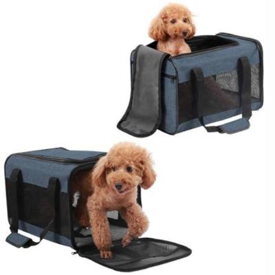 中国 航空会社公認の携帯用通気性のペット キャリア犬猫旅行袋 販売のため
