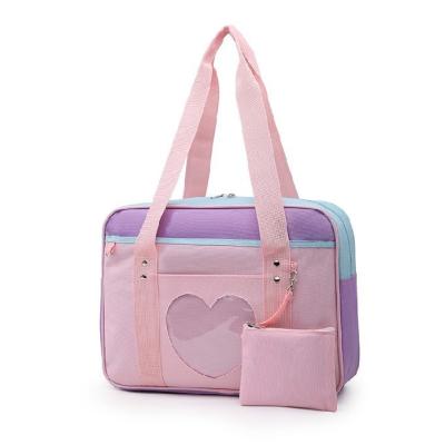 China Customized Logo Large Capacity Girl'S Handbag With Small Pouch for sale