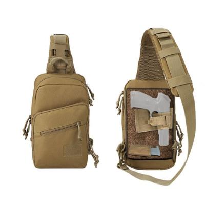 China Customized Men'S Waterproof Waist Bag Gun Compartment Tactical Pack for sale