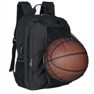 China Custom Travel Waterproof Usb Rucksack Outdoor Sports Football Basketball Backpack for sale
