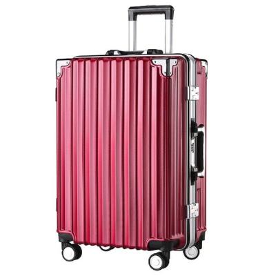 China Custom Pc Carry On Baggage Suitcase Boarding Trolley Luggage With Password Lock for sale