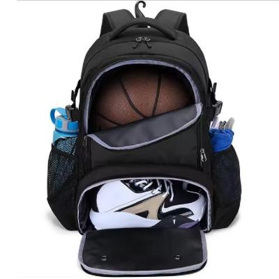 China Custom Waterproof Basketball Bag Sports Backpack With Separate Ball Holder & Shoes Compartment for sale