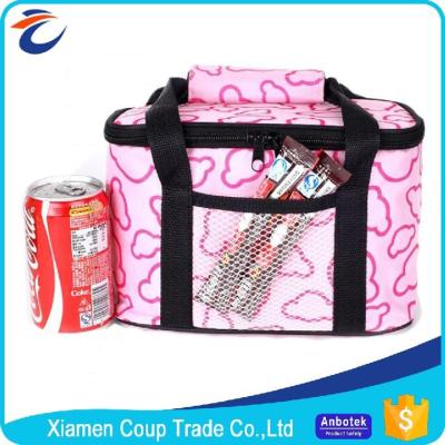 China material aislado poliéster de la lona de la mochila del paquete del calor del invierno de los bolsos del refrigerador 600D en venta
