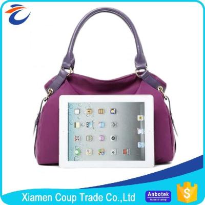 China Elegant Purple Womens Tote Bags / Shoulder Messenger Bag Customized Logo for sale