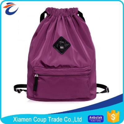 China Large Capacity Coloured Drawstring Bags / Outdoor Travel Backpack Sports Gym Bag for sale