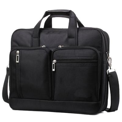 China Black Color Men Laptop Messenger Bags Oxford Material Custom Color With Logo for sale