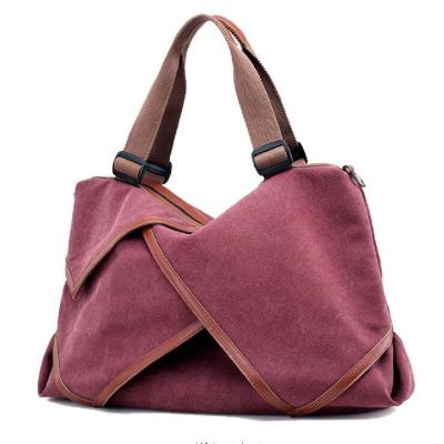 China Multi Function School Ladies Canvas Handbags High Standard 50 X 12 X 30 Cm Size for sale