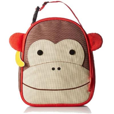 China Polyester Material Kids Cooler Bag Interesting Monkey Shape Customized Colors for sale