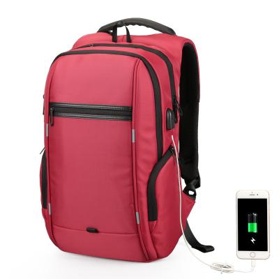 China Anti Theft Waterproof Laptop Backpack With USB Charging Port Large Capacity for sale