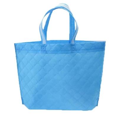 中国 非編まれた再使用可能な袋のEcoの友好的な食料雑貨入れの袋を折る青いピンク色 販売のため