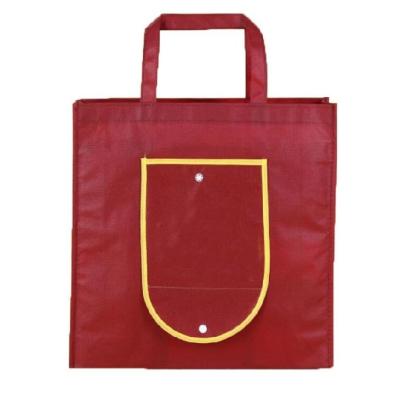 China Tear Resistant Non Woven Reusable Bags , Fold Up Tote Bag Full Color Printing for sale