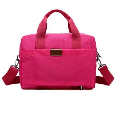 China Simple Girl Canvas Red Office Laptop Bags Scratch - Proof And Durable for sale