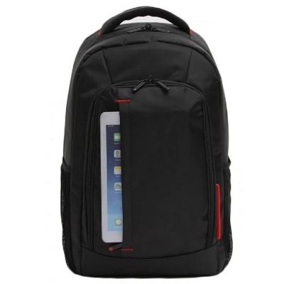 China 600D Polyester 15.6 Inch Office Laptop Bags , Business Backpack Men In Black for sale