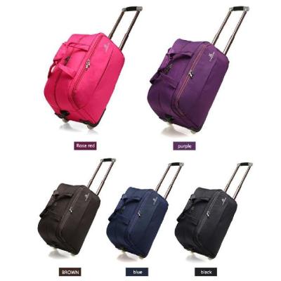 China Mens Womens General Nylon Duffel Bag Trolley With Wheels for sale
