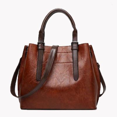 China Single Shoulder Ladies Retro Leather Handbag for sale