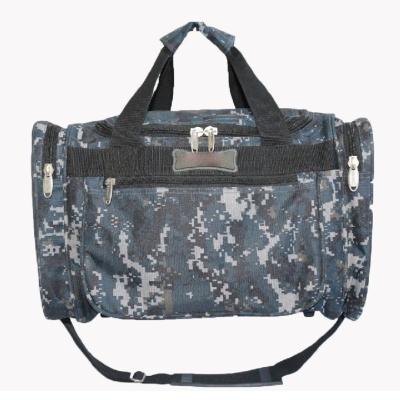China Camouflage Polyester Outdoor Duffel Bag With Adjustable Shoulder Strap for sale