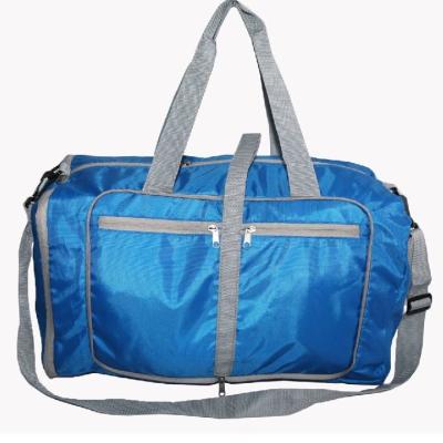 China Polyester Foldable Duffel Bag With Independent Shoe Compartment for sale