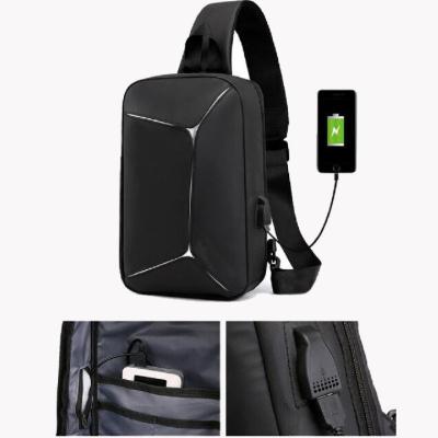 China USB Charging Oxford Cloth Reflective Chest Bag for sale