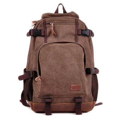 China Student Leisure 15 Inch Canvas Laptop Bag Backpacks for sale