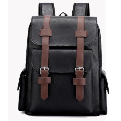 China Retro PU Leather Student Laptop Schoolbag 38x12x34cm for sale