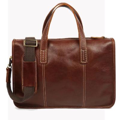 China Classic Gloss First Layer Cowhide Laptop Messenger Bags for sale