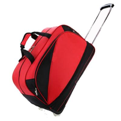 China Leisure Red Oxford Weekend Duffle Bag With Tie Rod for sale