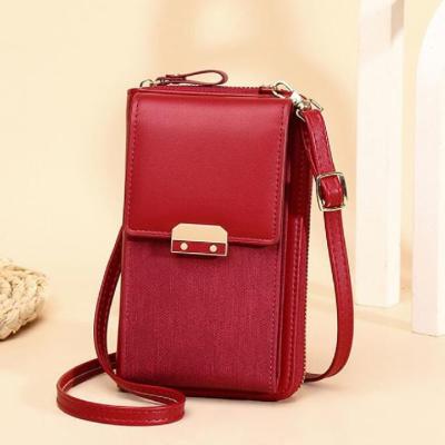 China 19x11x4.5cm Single Shoulder Wallet With Magnetic Buckle for sale