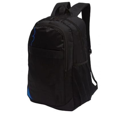 China Lightweight Black Polyester School Backpack Bag for sale