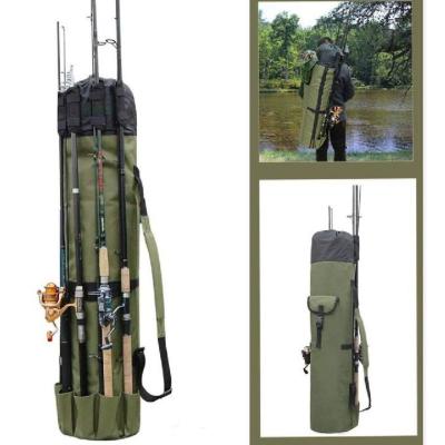 China Outdoor Sports Portable Folding 600D Oxford Fishing Rod Case Bag for sale