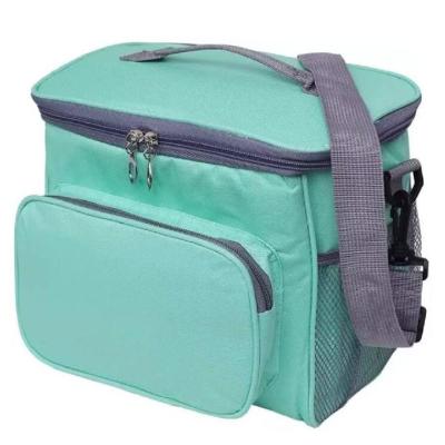 China Custom PEVA Inner Canvas Insulated Cooler Lunch Bag for sale