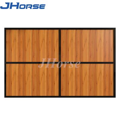 China Full Bamboo Wood Horse Stable Partitions Side Back Panels for sale