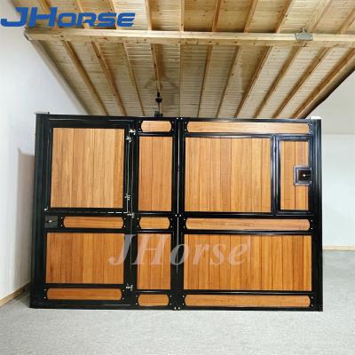 China Q235 Steel Bamboo Temporary Horse Stables With Gate Window 2.2m  Height for sale