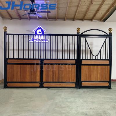 China Lower Bamboo Wood Custom Stall Fronts Sliding Door Horse Stable for sale