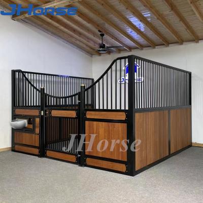 China Custom Size 4x2.2m European Horse Stalls Bamboo Indoor Horse Arena Panels for sale