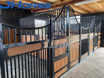 China Powder Coated Metal Steel European Style Horse Stalls Adjustable Hinge for sale